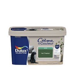 Peinture Crème de Couleur - Vert Tropical - Satin - 25L