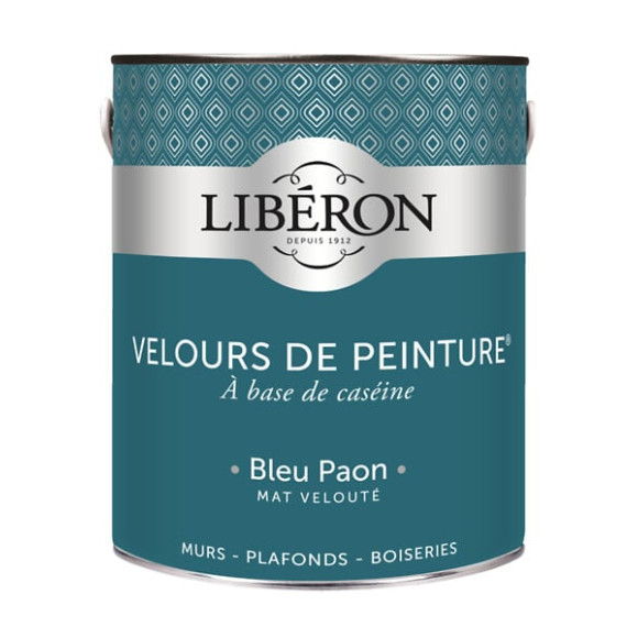 Velours de peinture - Bleu paon - Mat - 25L