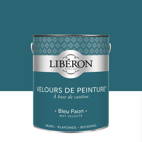 Velours de peinture - Bleu paon - Mat - 25L