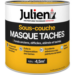 Sous-couche masque tâches multi-supports mat blanc Julien  0.5L