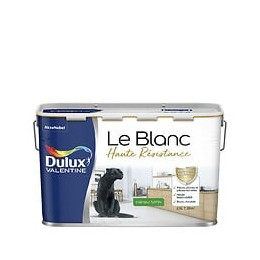 Peinture Le Blanc Haute Résistance Dulux Valentine Satin 2.5L