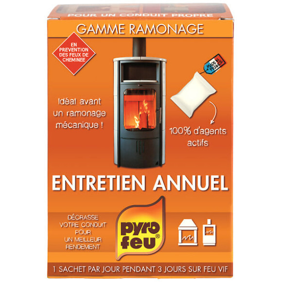 Entretien annuel bois charbon 3x250g