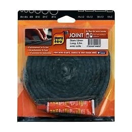 Joint fibre de verre L2.50m diam. 12mm + 1 tube de colle 17ml