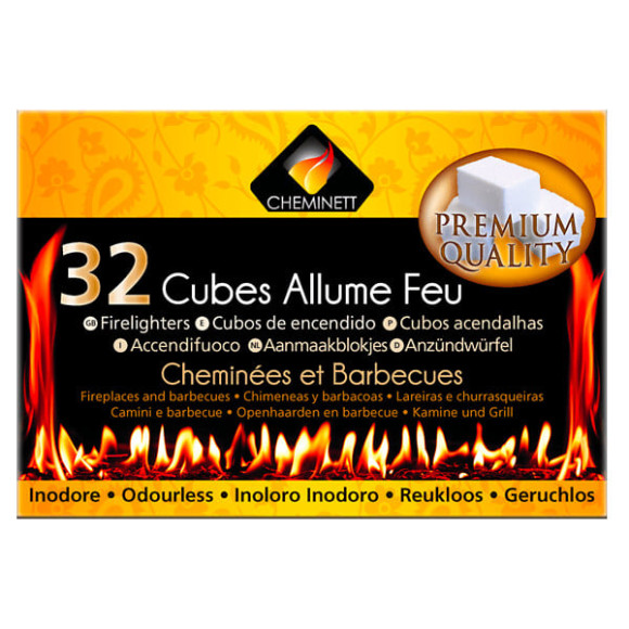 Allume feu 32 cubes premium quality base paraffine