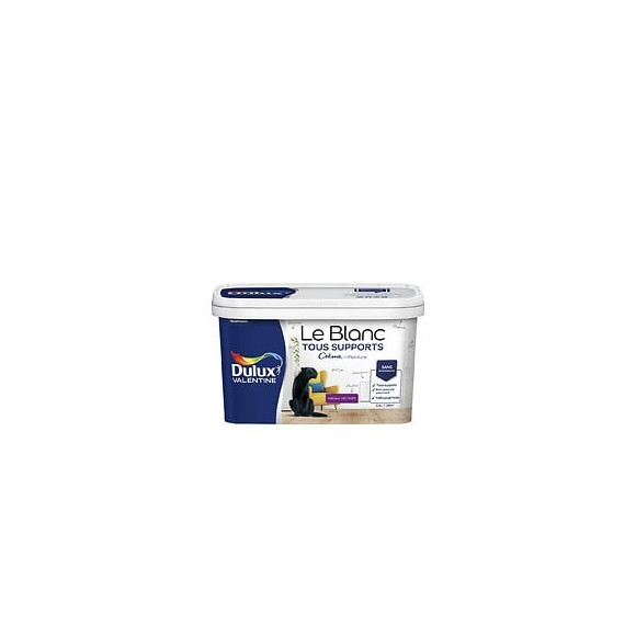 Peinture Le Blanc Crème De Peinture Dulux Valentine Velours 2.5L