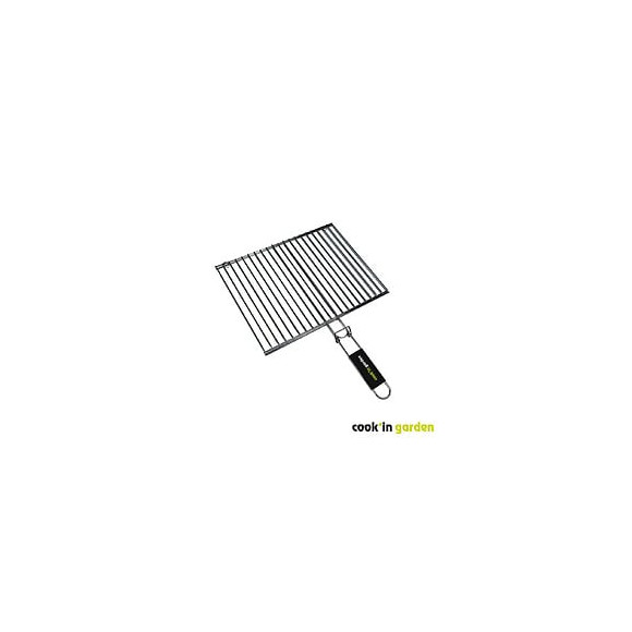 grille double en acier chromé 40 x 30 cm