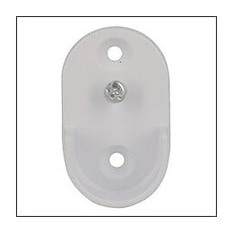 2 naissances metal dressing d25 blanc