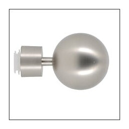 1 EMBOUT BOULE EASY FIX D.28mm CHROME MAT