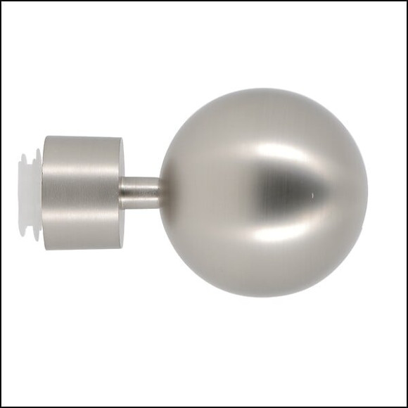 1 EMBOUT BOULE EASY FIX D.28mm CHROME MAT