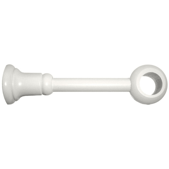 Support de tringle réglable diamètre 28mm bois laqué blanc