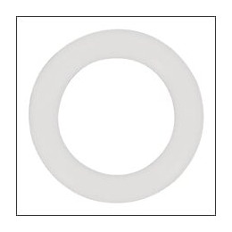 10 ANNEAUX PLASTIQUE D.42MM D.20mm BLANC