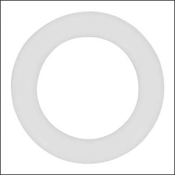 10 ANNEAUX PLASTIQUE D.42MM D.20mm BLANC