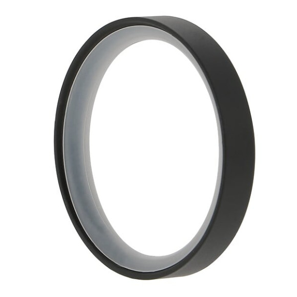 10 ANNEAUX METAL PLAT D.52MM AVEC SILENCIEUX D.28mm NOIR MAT