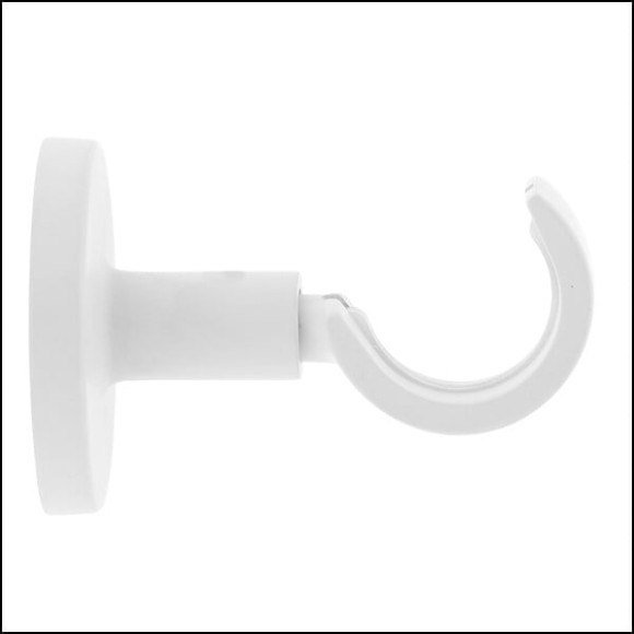 1 SUP OUVERT 60MM AXE/MUR EASY FIX AVEC REDUCTEUR D.20 D.28mm BLANC M