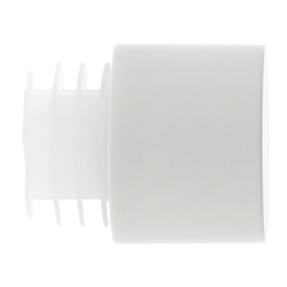 2 EMBOUTS BOUCHON EASY FIX D.28mm BLANC MAT