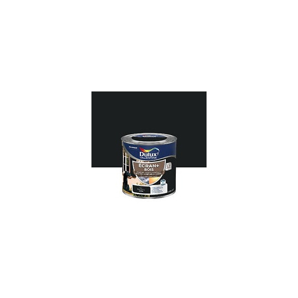 Peinture extérieure Bois Ecran+ Dulux Valentine Satin - Noir 025 L