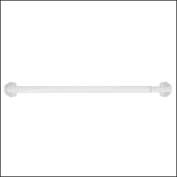 Kit penderie rond d25 blanc 75-120cm