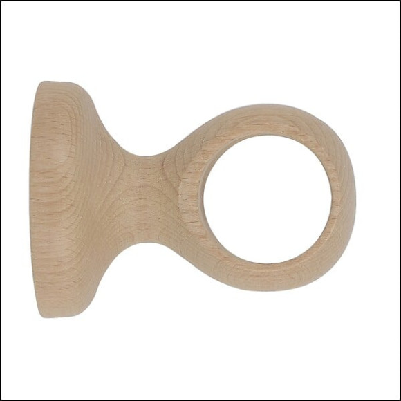 Support à  Âil en bois 50mm diamètre 28mmdécor naturel