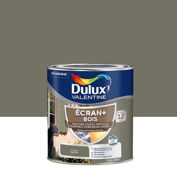 Peinture extérieure Bois Ecran+ Dulux Valentine Satin - Origan 05 L