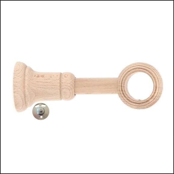 1 SUP A OEIL BAGUE CANNELEE RECOUPABLE 80-130MM AXE/MUR D.28mm BRUT