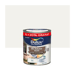 Peinture extérieure Bois Ecran+ Dulux Valentine Satin- Blanc BW 2L+20%