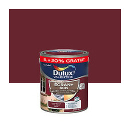 Peinture extérieure Bois Ecran+ Dulux Valentine Rouge Basque 2 L + 20%