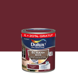 Peinture extérieure Bois Ecran+ Dulux Valentine Rouge Basque 2 L + 20%