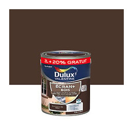 Peinture extérieure Bois Ecran+ Dulux Valentine Brun Normandie 2L+ 20%