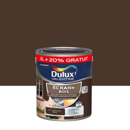 Peinture extérieure Bois Ecran+ Dulux Valentine Brun Normandie 2L+ 20%