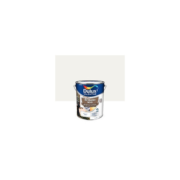 Peinture extérieure Bois Ecran+ Dulux Valentine Satin - Blanc BaseW 5L