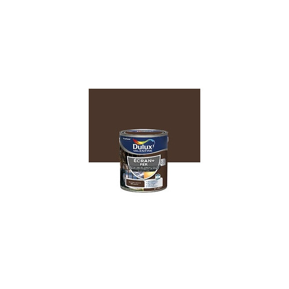 Peinture extérieure Fer Ecran+ Dulux Valentine Bril- Brun Normandie 2L