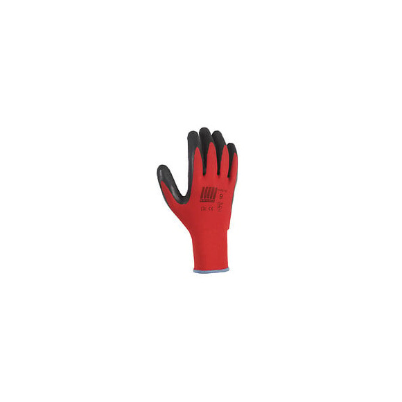 Paire de gants tous travaux cross - Rouge et noir - T9