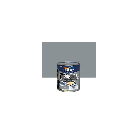 Peinture extérieure Fer Ecran+ Dulux Valentine Brillant- Gris Acier 2L