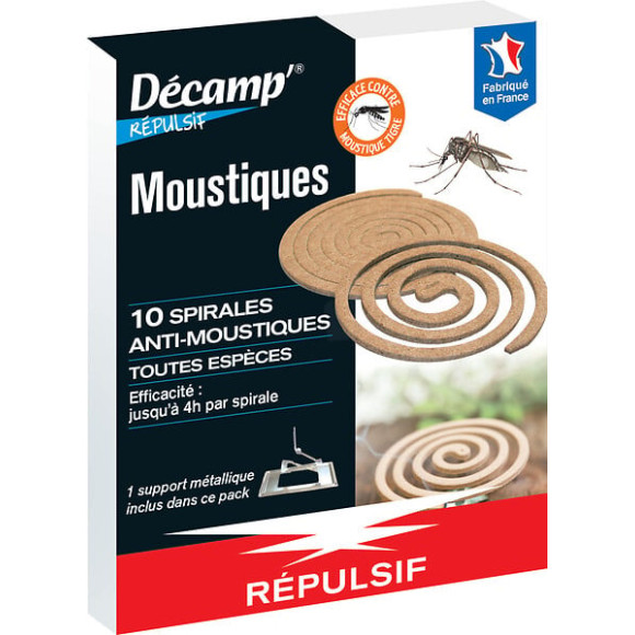 10x spirales anti moustiques