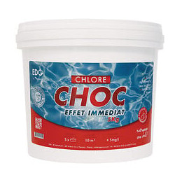 Chlore choc - Effet immédiat - Pastilles de 20g - 5KG