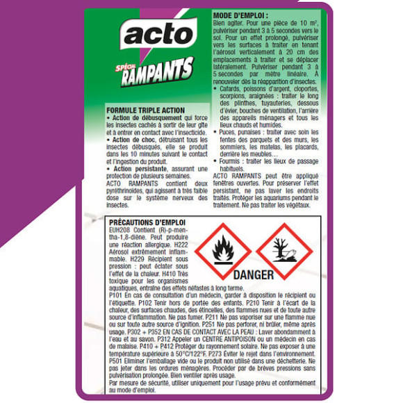 Aérosol spécial rampants 400ml