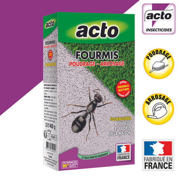 Poudre fourmis ''Poudrage et arrosage'' 400g