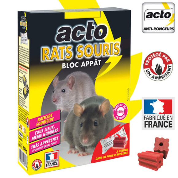 Blocs appâts rats - souris