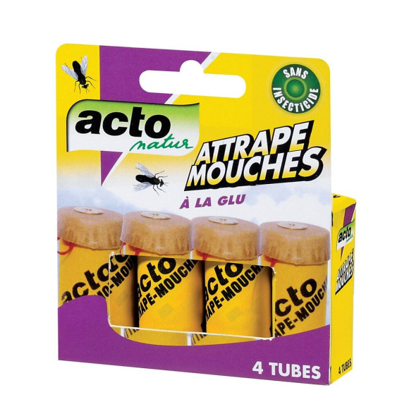 Attrape-mouches à  la glu 4 tubes