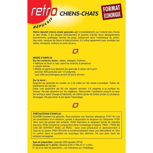 Granulés répulsifs chiens - chats 1kg