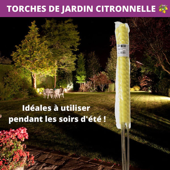 Torches de jardin citronnelle