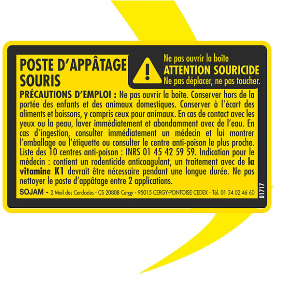 Poste d'appâtage souris