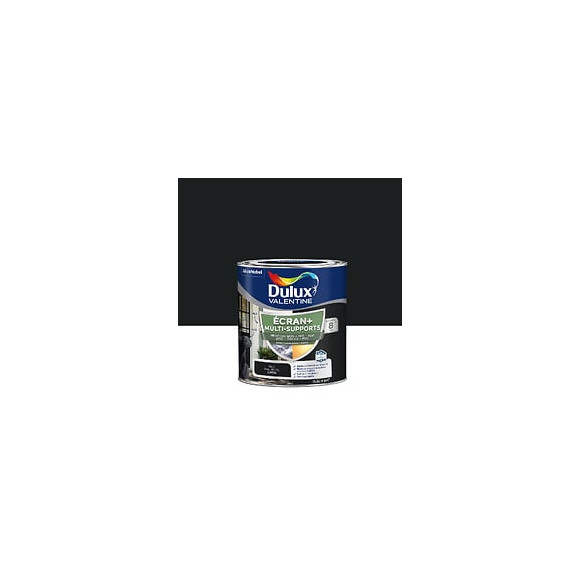 Peinture Ext M/Sup Ecran+ Dulux Valentine Satin - Noir 05 L