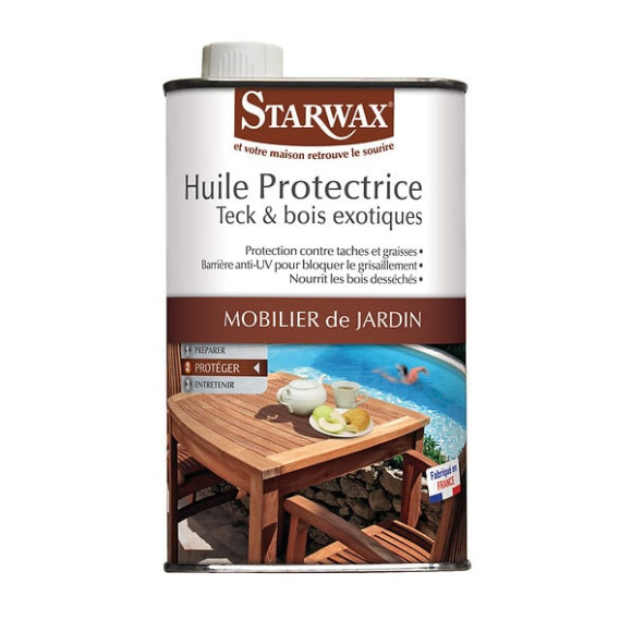 Huile protectrice teck et bois exotiques 500ml