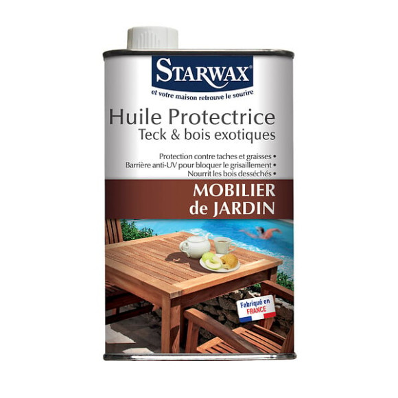 Huile protectrice teck et bois exotiques 500ml