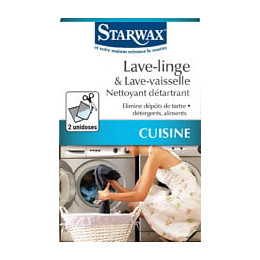 Nettoyant Détartrant Lave Linge Vaisselle x2 doses 75g