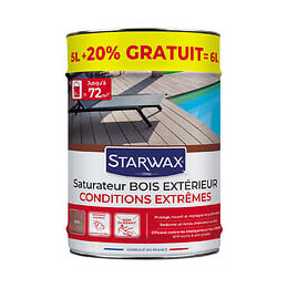 saturateur haute protection terrasses bois teck - 6l