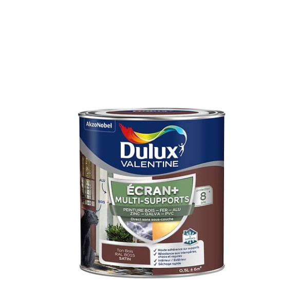 Peinture Ext M/Sup Ecran+ Dulux Valentine Satin - Ton Bois 05 L