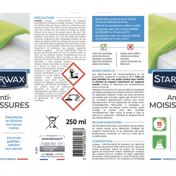 Anti-moisissures en gel 250ml