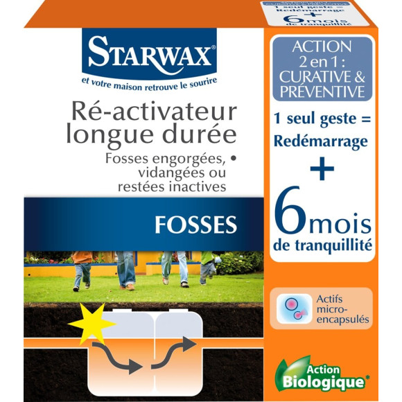 Ré-activateur Fosses bloquées 6mois 500g